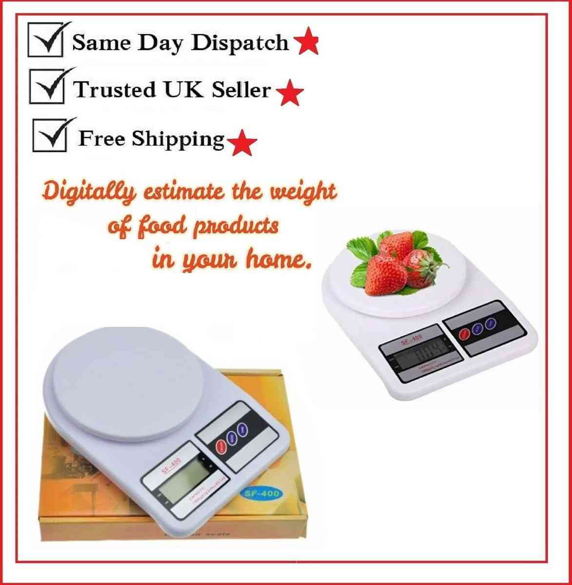 Electronic Kitchen Scale SF-400 – Digital Food Weighing Scale
